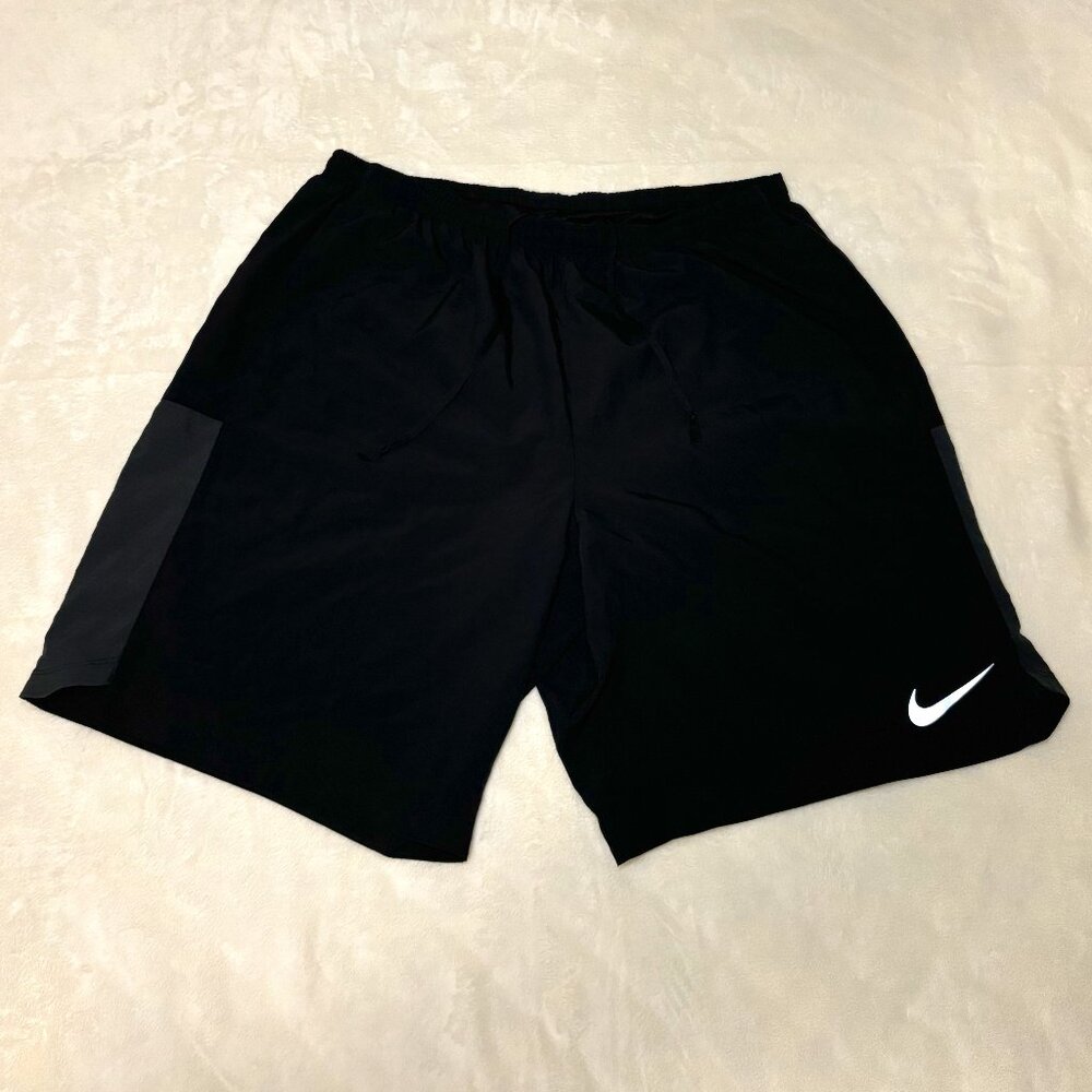 Nike Challenger Shorts Mens XL Black Dri-Fit Flex Running Brief Lined Soccer